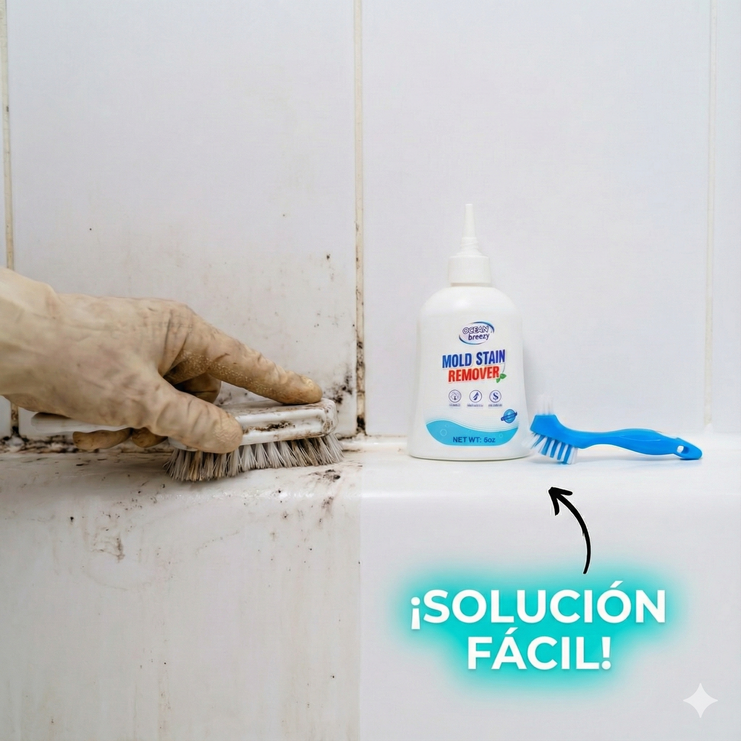 Gel Removedor de Hongos Multiuso + Cepillo Limpiador (GRATIS)